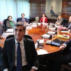 El pleno del TC con su presidente González Trevijano.