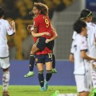 Vicky López celebra un gol en uno de los partidos del Mundial.