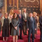 El presidente de la Generalitat y los consellers en el acto de disolución de Las Cortes.