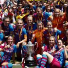 El Fútbol Club Barcelona se proclamó campeón de la Copa de la Reina el pasado mes de mayo.