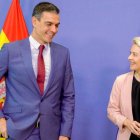 Pedro Sánchez y Ursula von der Leyen