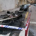 Coches quemados en Alboraya