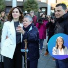 La presidenta de la Comunidad de Madrid, Isabel Díaz Ayuso, a su llegada a la reunión del Consejo de Gobierno en el Ayuntamiento de Galapagar.