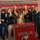 María Jesús de Montero durante un mitin en Sevilla este fin de semana