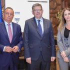 El president de la Generalitat, Ximo Puig, recibe en audiencia al president de la CEV, Salvador Navarro - GVA