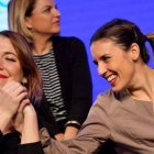 Ángela Rodríguez Pam junto a Irene Montero