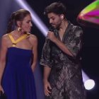 Ana Belén y Agoney, en su memorable actuación.