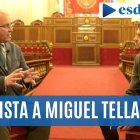 Miguel Tellado junto a Hugo Pereira en el Senado