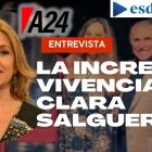 La estrella televisiva en Argentina Clara Salguero, periodista en A24 y América TV