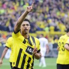 Bellingham, celebrando un gol con la camiseta del Borussia.