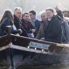 Ximo Puig en una barca de l'Albufera