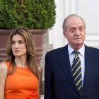 La Reina Letizia junto al Rey Juan Carlos.