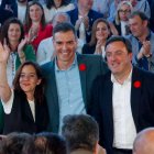 Pedro Sánchez junto a Valentín Gónzález Formoso en Galicia