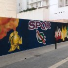 Mural dedicado a la Semana Santa oriolana en la calle Salitre