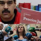 El presidente de Venezuela, Nicolás Maduro, y la secretaria general de Podemos, Ione Belarra.