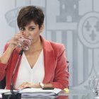 La ministra portavoz del Gobierno, Isabel Rodríguez, durante una rueda de prensa posterior al Consejo de Ministros.