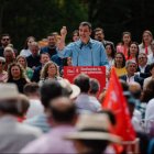 Pedro Sánchez en un mitin en Toledo