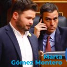 Pedro Sánchez y Gabriel Rufián, en el Congreso.