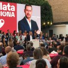 El alcalde de Mislata, Carlos Fernández Bielsa, durante el acto de presentación de su campaña - SERGI TARAZONA/ESdiario