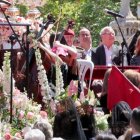 Joan Ribó en el acto del Puente del Real