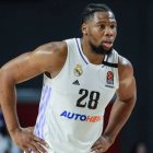 Yabusele, en un partido con la camiseta del Real Madrid.