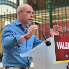 El eurodiputado de Vox, Jorge Buxadé, en el acto de 'España decide' en Valencia.