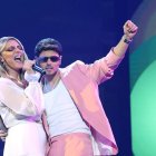 Merche y Abraham Mateo en "Tu cara me suena"