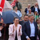 Ximo Puig a su llegada al acto de la Vall d'Uixó - PSOE