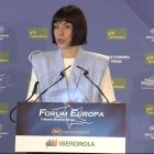 La ministra de Ciencia, Diana Morant, en el Nueva Economía Forum.