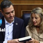 El presidente del Gobierno, Pedro Sánchez y la vicepresidenta segunda y líder de Sumar, Yolanda Díaz.