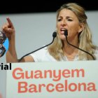 La vicepresidenta segunda del Gobierno y líder de Sumar, Yolanda Díaz, durante un acto en Barcelona.