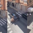 Un coche fuera de control siembra el caos en Petrer.