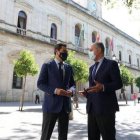 Juanma Moreno y José Luis Sanz, el pasado 27 en Sevilla