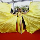 Heidi Klum fue una de las grandes sensaciones de la alfombra roja de Cannes.