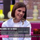 Macarena Gómez, en su visita a 'La Roca'.