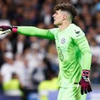 Kepa Arrizabalaga, en un partido de la pasada temporada defendiendo la portería del Chelsea.