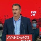 Pedro Sánchez, en el acto del PSOE en León