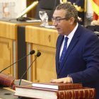 Toni Pérez en la toma de posesión como presidente de la Diputación de Alicante