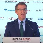 Feijóo en los desayunos informativos de EuropaPress