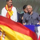 Borrell, en la gran manifestación contra el procés en octubre de 2017.