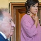 La exparlamentaria Teresa Rodríguez, durante el juicio en la Audiencia de Sevilla contra el empresario Manuel Muñoz Medina.