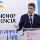 Carlos Mazón durante su intervención en la feria internacional World Travel Market (WTM) - GVA