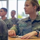 La Princesa Leonor en la Academia Militar de Zaragoza.