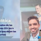 De fondo, Alberto Núñez Feijóo y Pedro Sánchez