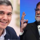 Pedro Sánchez junto a Mariano Rajoy