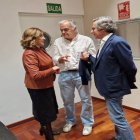 La alcaldesa de Valencia, María José Catalá, González Pons y el senador Carlos Floriano.