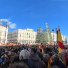 Aspecto de la Puerta del Sol en la concentración de hoy