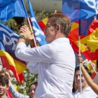 Alberto Núñez Feijóo, en la manifestación del domingo en Madrid.