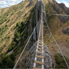 Puente tibetano Vía Ferrata Valdentorno, Sabero