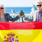 El grupo Nebulossa posa tras ganar el Benidorm Fest 2024, en el Mirador del Castillo